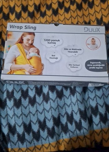 Duux %100 Pamuk Bel Destekli Bebek Slingi - Görsel 3