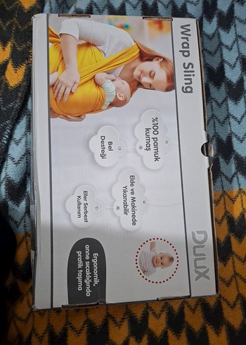 Duux %100 Pamuk Bel Destekli Bebek Slingi - Görsel 2