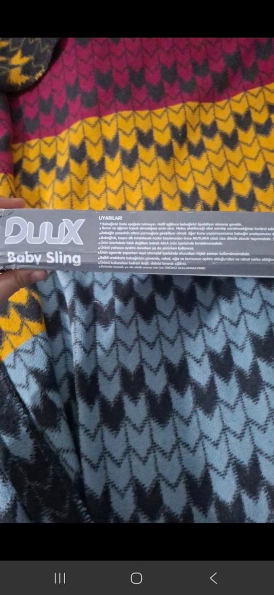 Duux %100 Pamuk Bel Destekli Bebek Slingi - Görsel 5