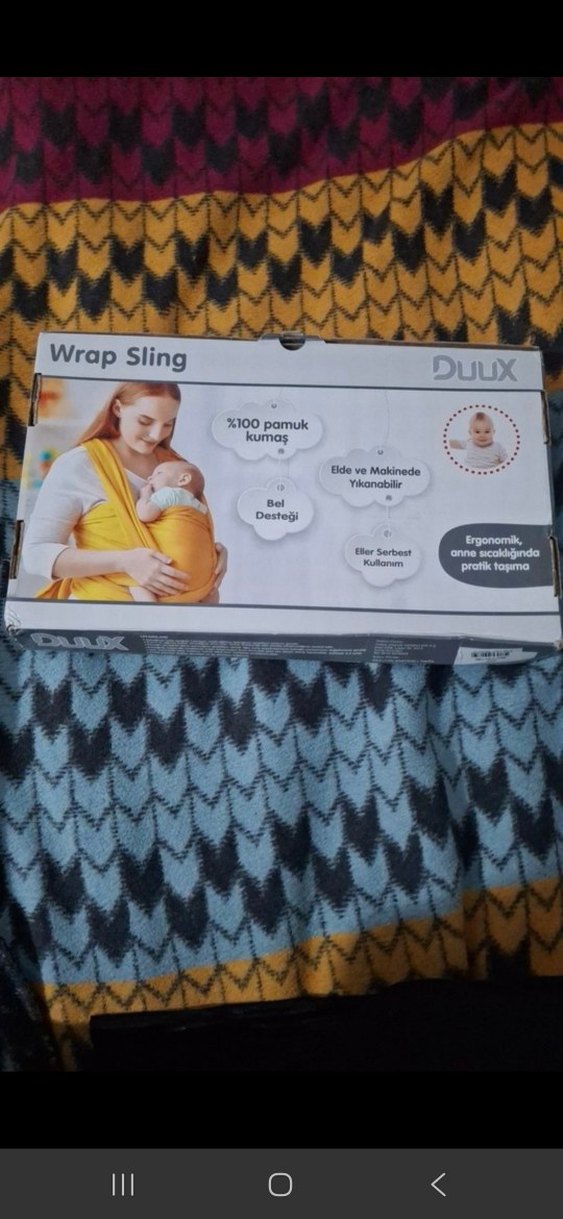 Duux %100 Pamuk Bel Destekli Bebek Slingi - Görsel 3