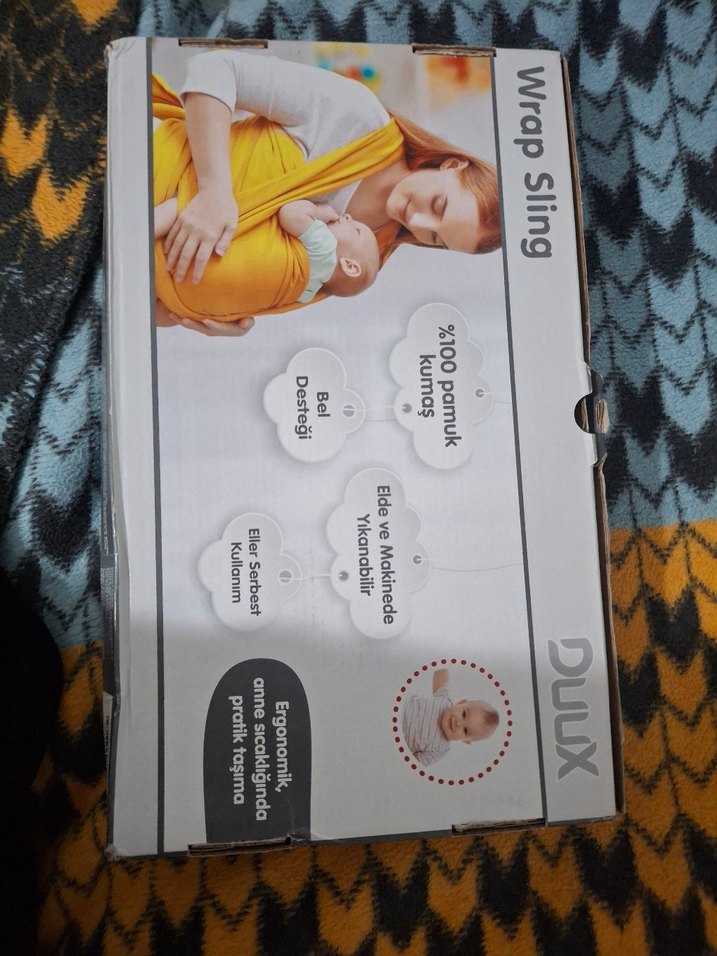 Duux %100 Pamuk Bel Destekli Bebek Slingi - Görsel 2