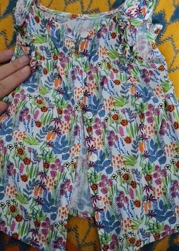 Çiçek Desenli Renkli gömlek - Görsel 4