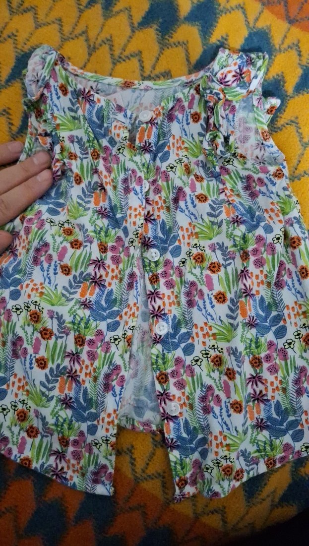 Çiçek Desenli Renkli gömlek - Görsel 4