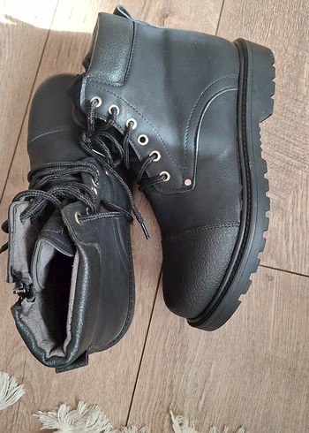 Siyah Bağcıklı Erkek Biker Bot - Görsel 5