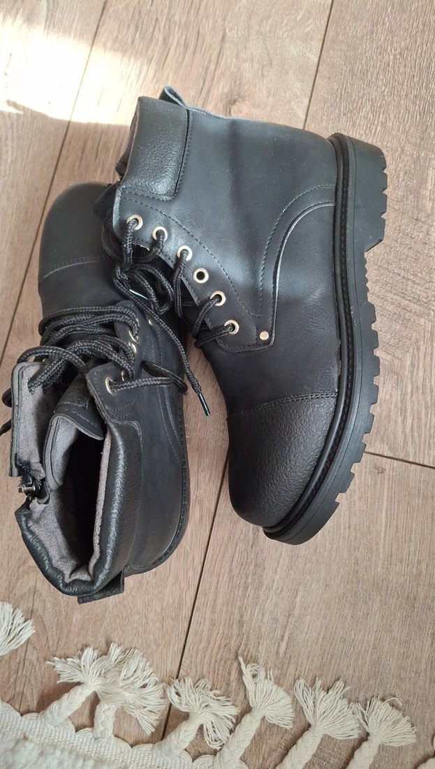 Siyah Bağcıklı Erkek Biker Bot - Görsel 5