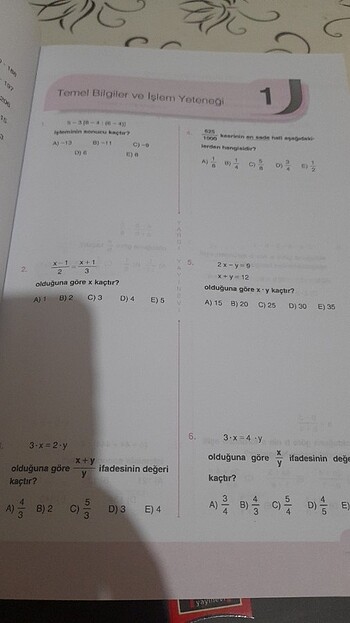 Soru bankasi matematik