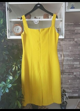 m Beden Sarı elbise