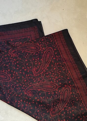 Sarmaşık desen soft şal siyah bordo 