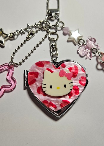 hello kitty aynalı anahtarlık - Görsel 3