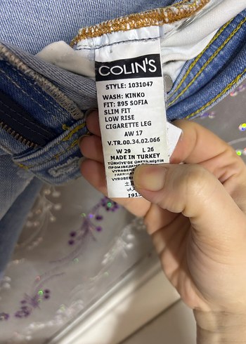 Colins Yırtık Mavi Kadın Kot Pantolon - Görsel 6