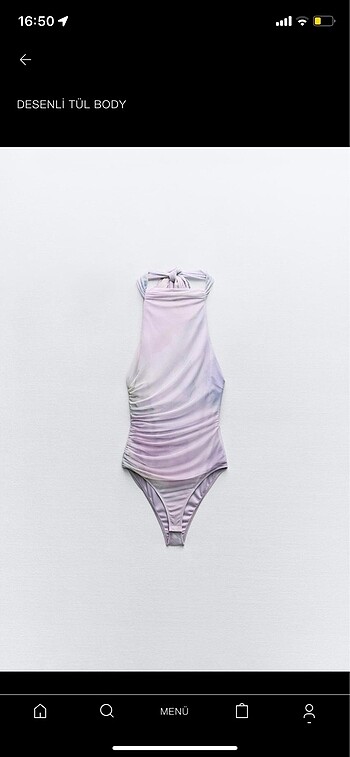 etiketli zara tüllü body