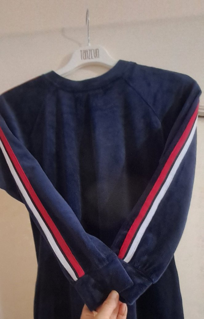 Kadın Uzun Kollu Lacivert Spor Elbise - Görsel 3