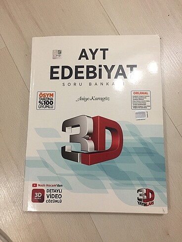 3D yayınları AYT EDEBİYAT Soru Bankası