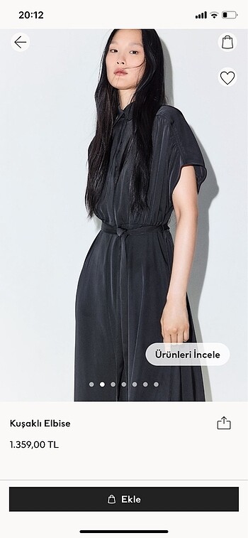 H&M Siyah elbise