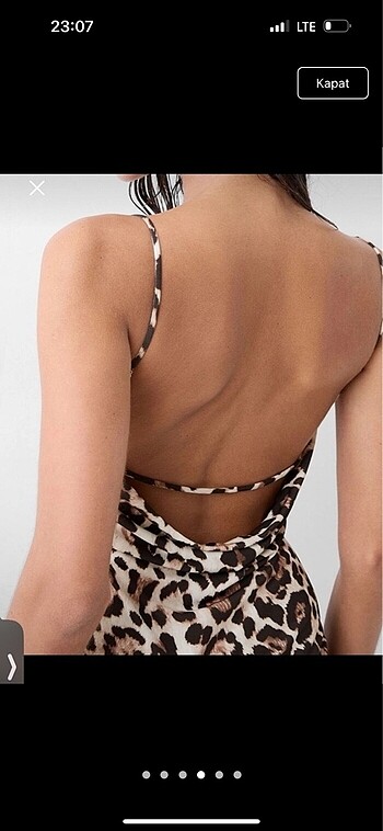 Bershka Bershka leopar elbise