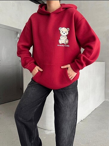 Diğer TEDDY AYICIKLI SWEATSHİRT