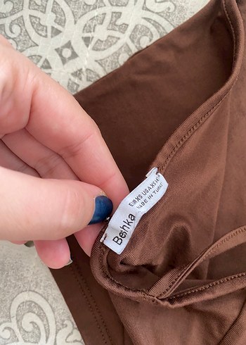Bershka Kadın Kahverengi Tek Askılı Bralet