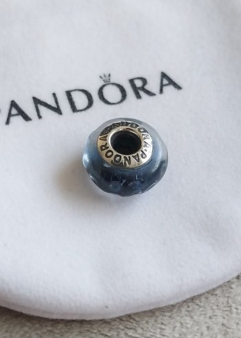  Beden PANDORA DALGALI KOYU MAVİ MURANO CAM OKYANUS CHARM