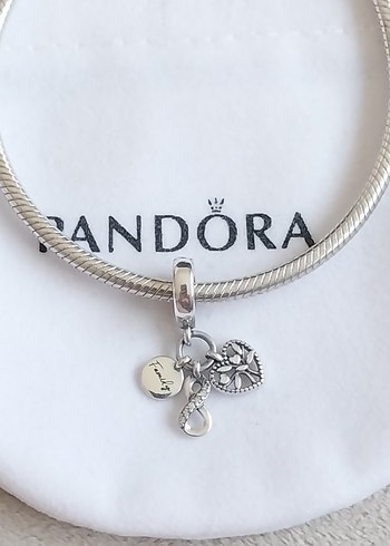 Pandora Sonsuz Aile Sevgisi Üçlü Sallantılı Charm