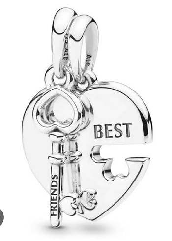 BEST FRİENDS ANAHTAR KALP CHARM