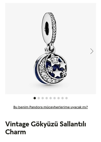 Vintage Gökyüzü Sallantılı Charm