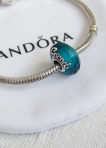 Kesme Yüzeyli  Murano Cam Arkadaşlık Charm - Görsel 2