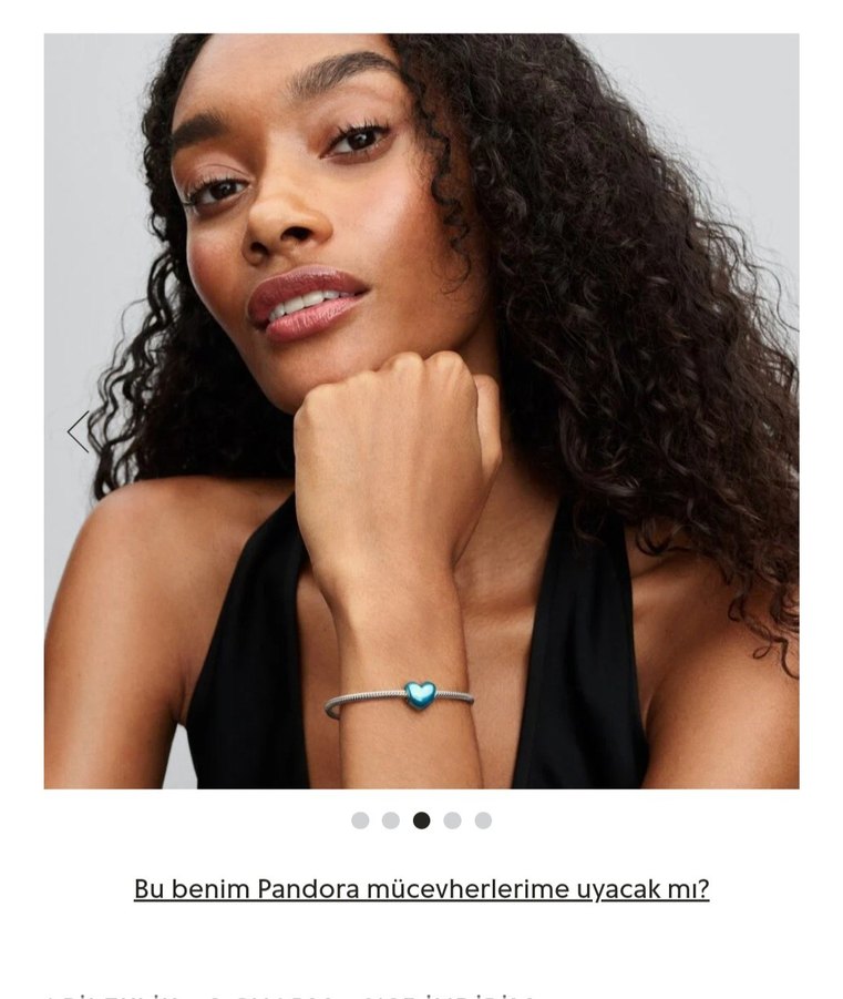 METALİK GÖKYÜZÜ MAVİSİ KALP CHARM - Görsel 2