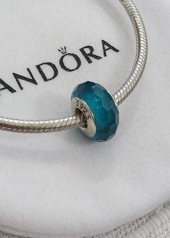 TURKUAZ RENKLİ CAM MURANO CHARM - Görsel 2