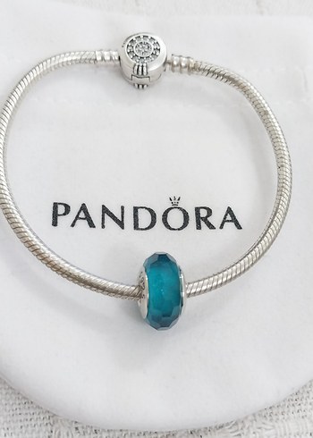 TURKUAZ RENKLİ CAM MURANO CHARM - Görsel 4