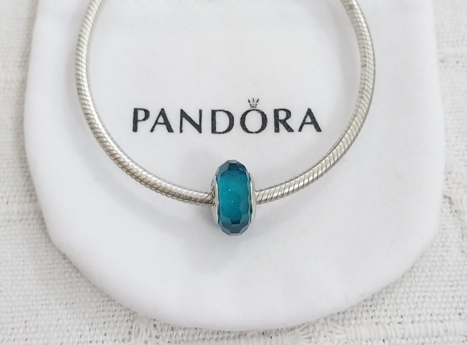 TURKUAZ RENKLİ CAM MURANO CHARM - Görsel 3