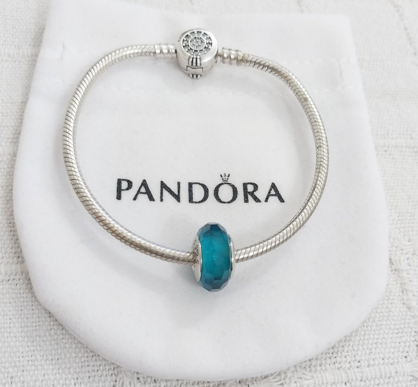 TURKUAZ RENKLİ CAM MURANO CHARM - Görsel 4