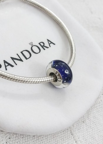 KOYU MAVİ CAM MURANO CHARM - Görsel 3