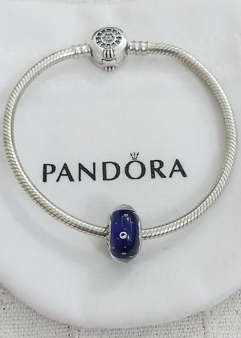 KOYU MAVİ CAM MURANO CHARM - Görsel 4