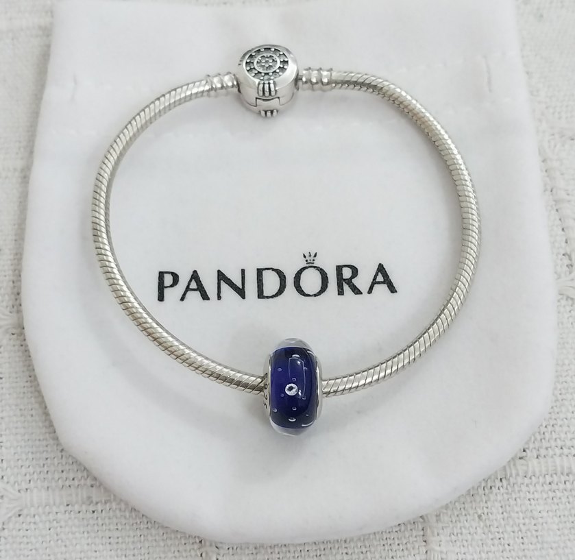 KOYU MAVİ CAM MURANO CHARM - Görsel 4