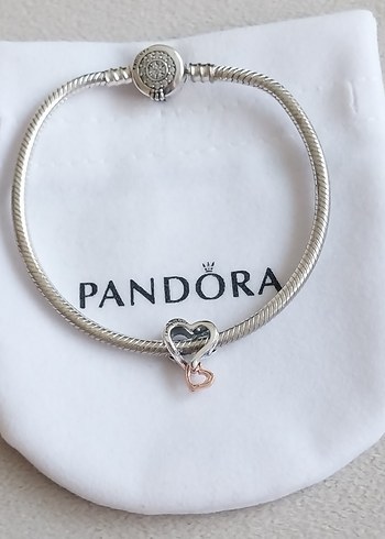 İKİ RENKLİ KAFES İŞİ SONSUZ KALP CHARM - Görsel 8