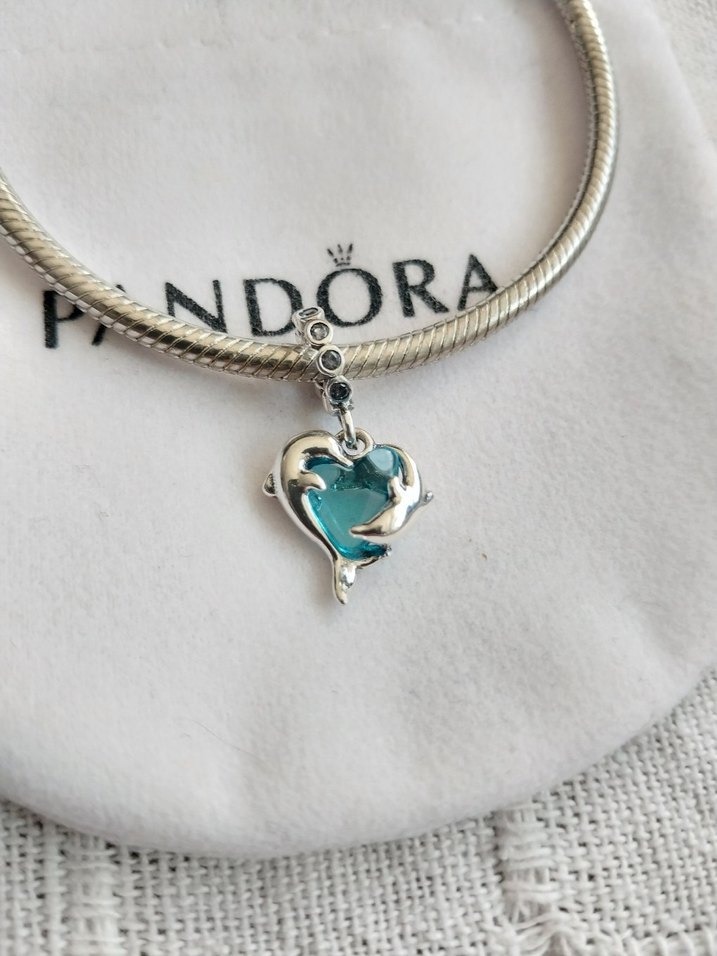 MAVİ MURANO CAMI YUNUSLAR SALLANTILI CHARM - Görsel 5