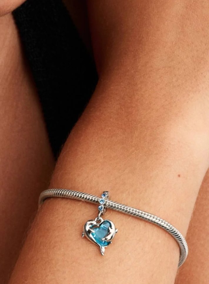 MAVİ MURANO CAMI YUNUSLAR SALLANTILI CHARM - Görsel 2