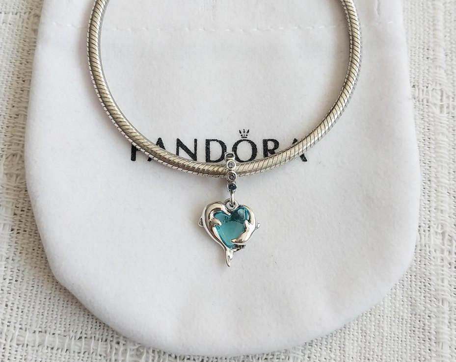 MAVİ MURANO CAMI YUNUSLAR SALLANTILI CHARM - Görsel 3