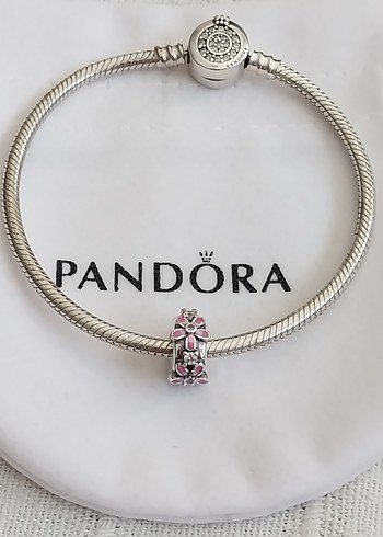 PEMBE ÇİÇEK KLİPS CHARM - Görsel 6