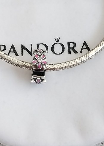 PEMBE ÇİÇEK KLİPS CHARM - Görsel 4