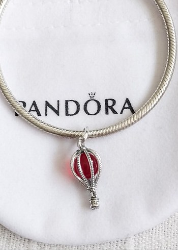 Kırmızı Murano Camı Sıcak Hava Balonu Charm - Görsel 5