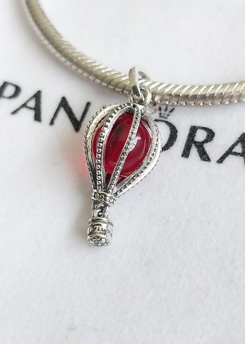 Kırmızı Murano Camı Sıcak Hava Balonu Charm - Görsel 4