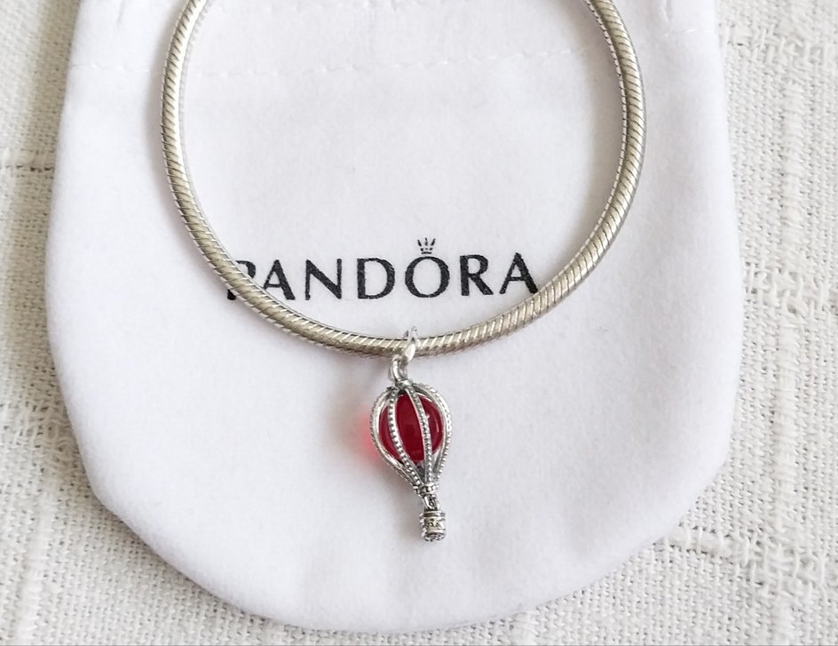 Kırmızı Murano Camı Sıcak Hava Balonu Charm - Görsel 5