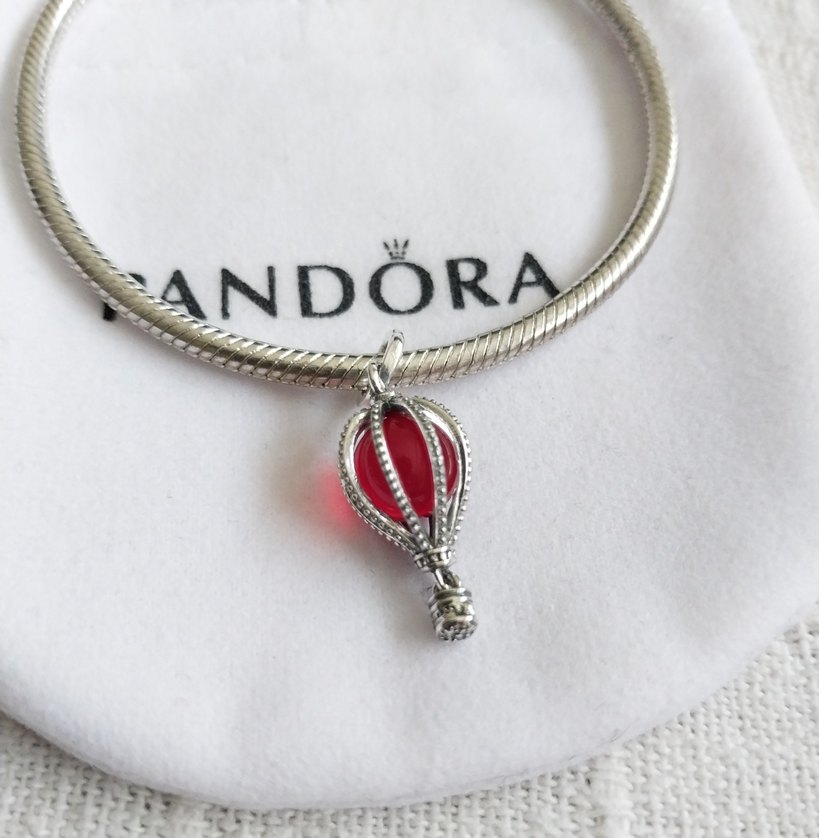 Kırmızı Murano Camı Sıcak Hava Balonu Charm - Görsel 2