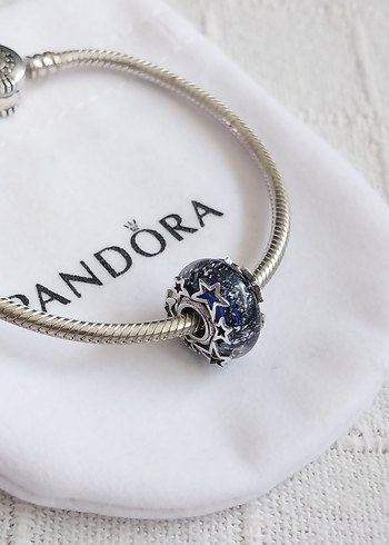 Pandora Pandora Galaksi Mavisi Yıldız Murano Charm