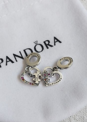 PUZZLE PARÇASI VE KALPLİ ARKADAŞLIK SALLANTILI CHARM - Görsel 5