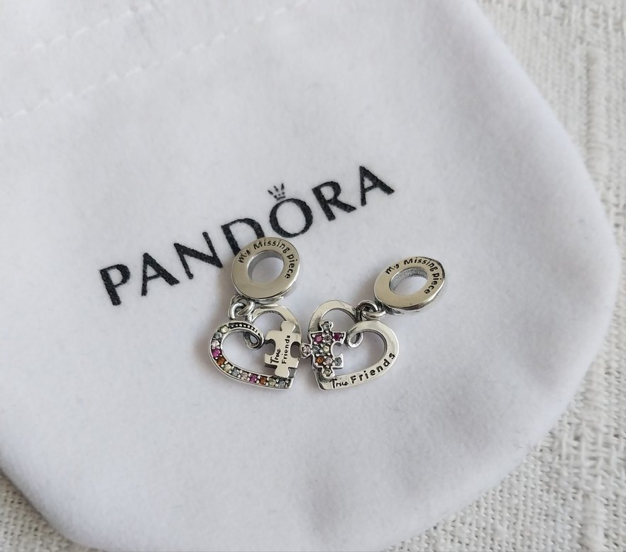 PUZZLE PARÇASI VE KALPLİ ARKADAŞLIK SALLANTILI CHARM - Görsel 5