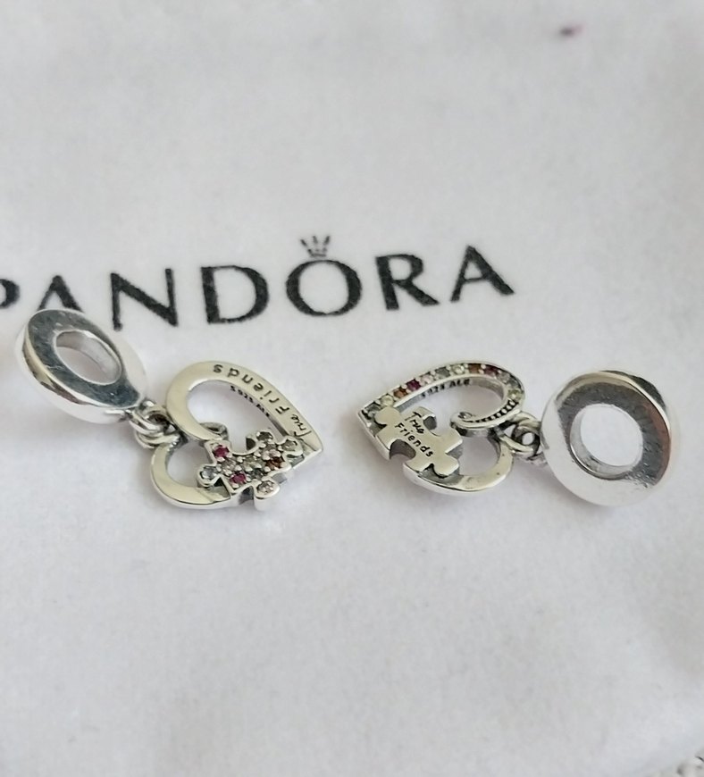 PUZZLE PARÇASI VE KALPLİ ARKADAŞLIK SALLANTILI CHARM - Görsel 3