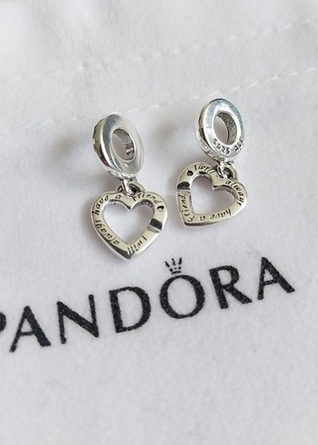 Kız Kardeş Kalpleri Sallantılı Charm - Görsel 5