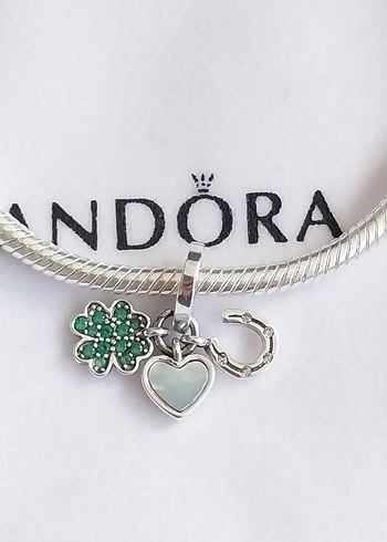 Dört Yapraklı Yonca, Kalp ve At Nalı Charm - Görsel 2